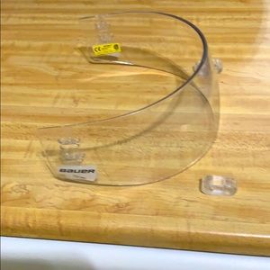 Bauer hd pro straight hockey visor with spacers